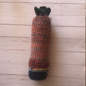 Wine Bottle Carrier Crochet handmade OOAK